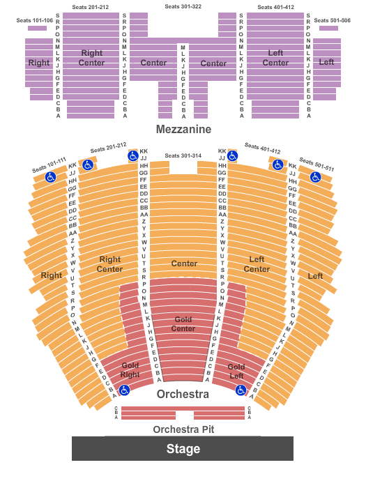 Centennial Hall Book of Mormon Seating Chart
